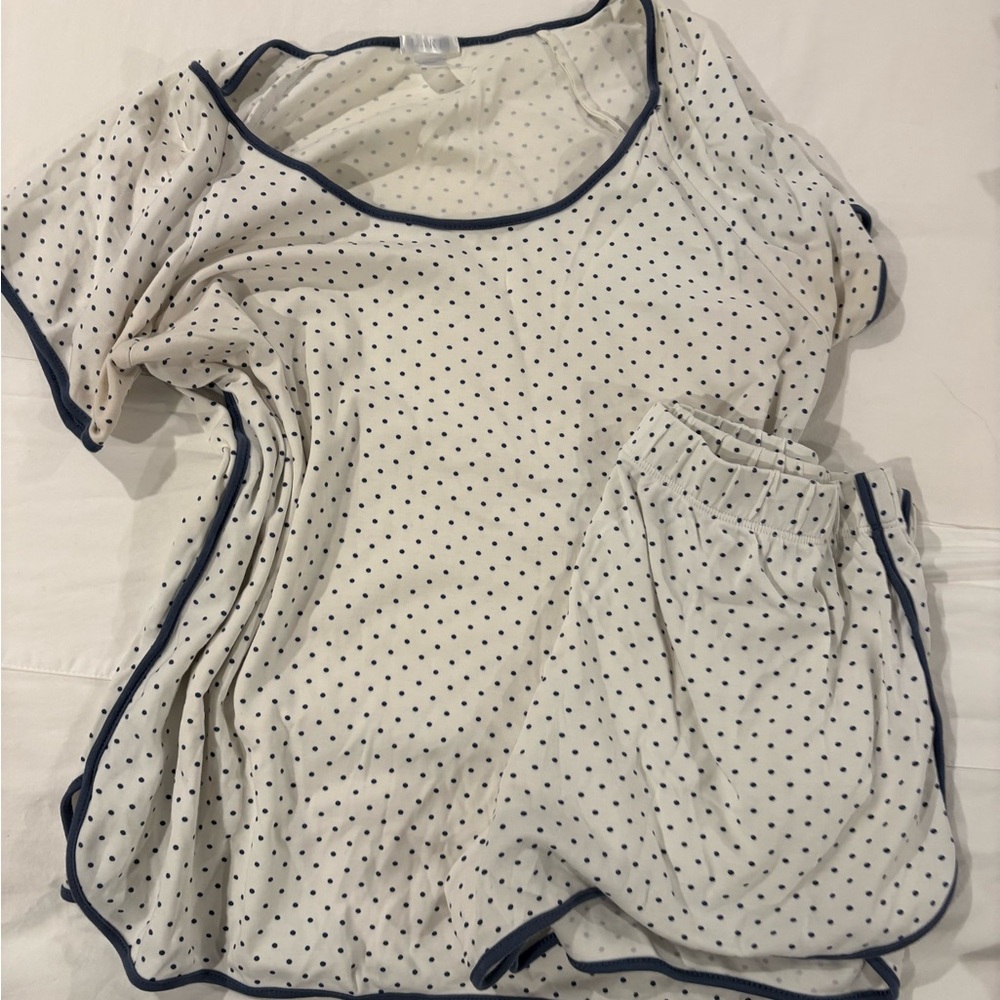 Lake Pajamas Polka Dot Pima Shorts Set